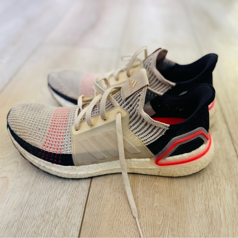 adidas Athletic Shoes - Beige, Navy blue, Red